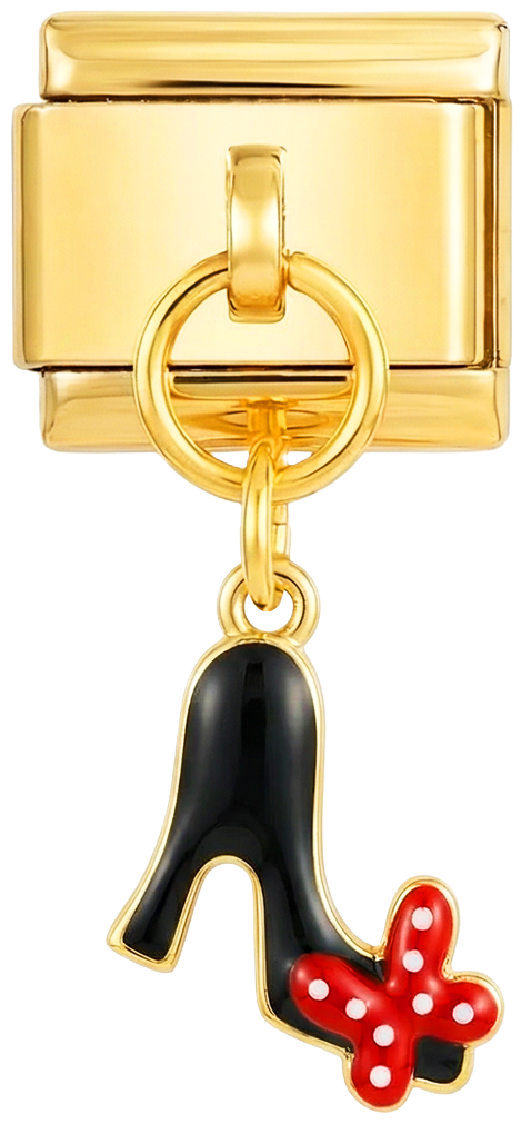 Obcas Minnie, na złocie