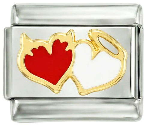 Demon and Angel Hearts on Silver - demon-and-angel-hearts-on-silver.png