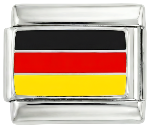 Germany Flag, on Silver - germany-flag-on-silver.png