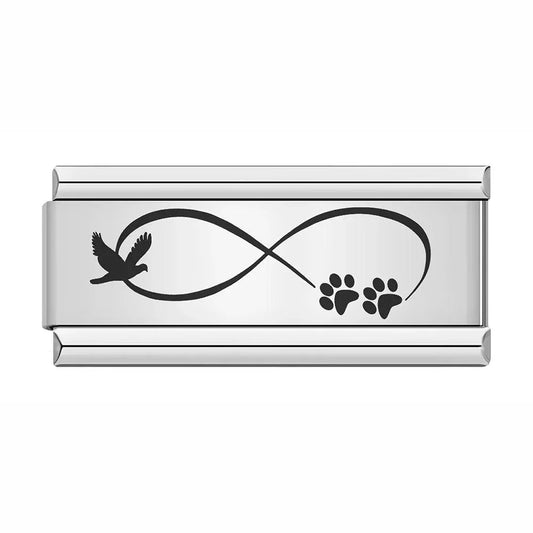 Infinity, Animal Paws, on Silver - Charms Official