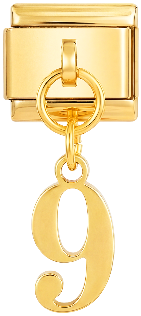 Number 9, Hanging, on Gold - number-9-hanging-on-gold.png