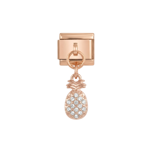 Pineapple with Stones on Rose Gold
