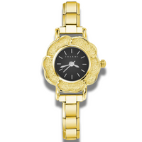 Florence Watch Gold – Black Dial Edition