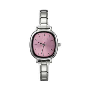 Capri Watch Silver – Pink Dial Edition