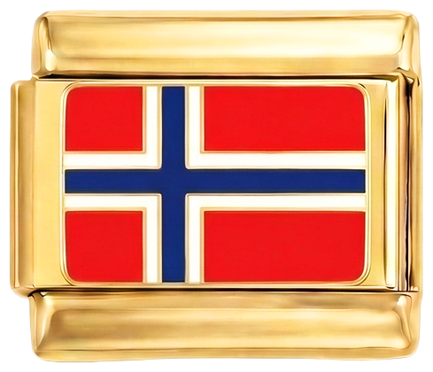 DO DODANIA - Flaga Norwegii na Złocie