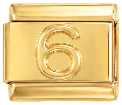 DO DODANIA - Numer 6 na złocie