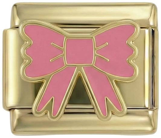 Pink Bow on Gold - Pink-Bow-on-Gold.png