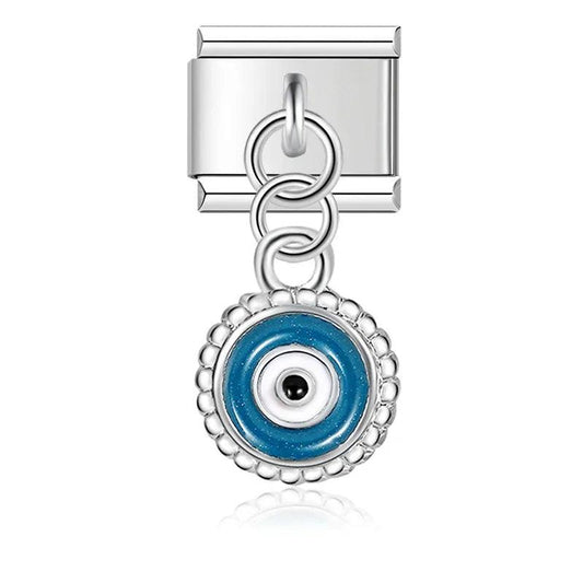 Blue eye, on Silver - Charms Official