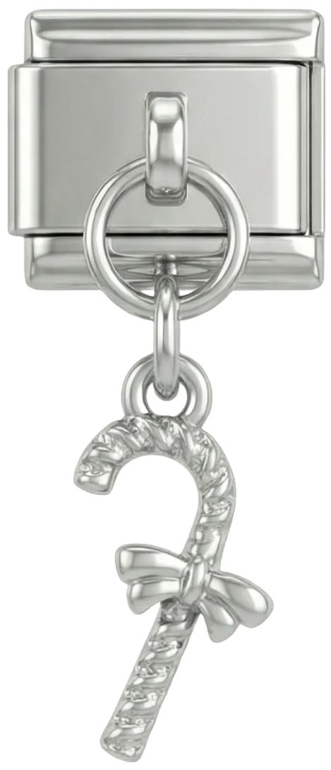 Christmas Candy Cane, Silver - christmas-candy-cane-silver.png