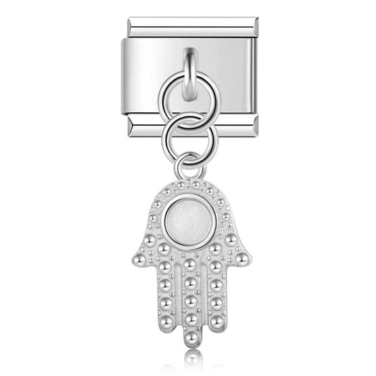Fatma's Hand, on Silver - Charms Official