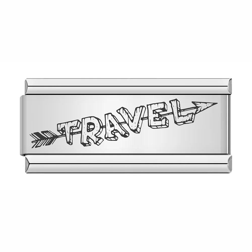 Goal Travel, on Silver - Charms Official