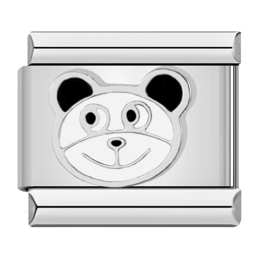 Happy Panda on Silver - Charms Official