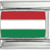 Flaga Węgier, na srebrze